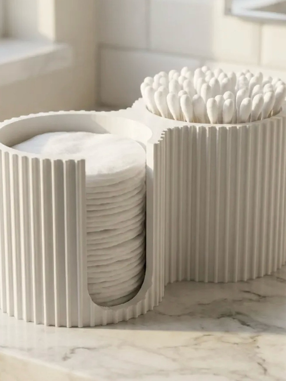 Cotton swab and qtips holder